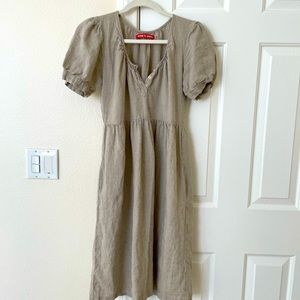 Pyne & Smith Dress Model #33 in Natural Linen - XS